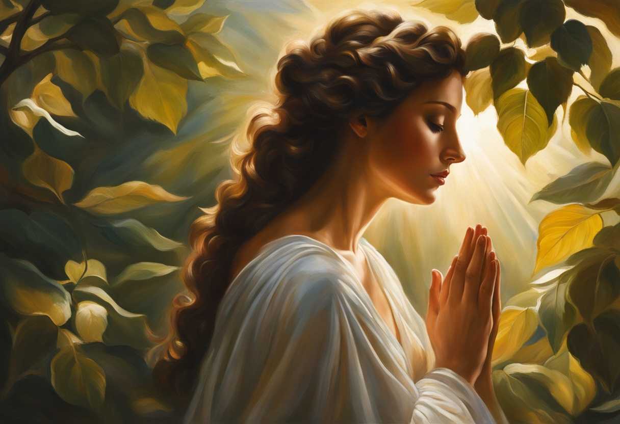 A-serene-figure-prays-in-nature-sunlight-filtering-through-leaves-embodying-peace-and-connection_lgjk