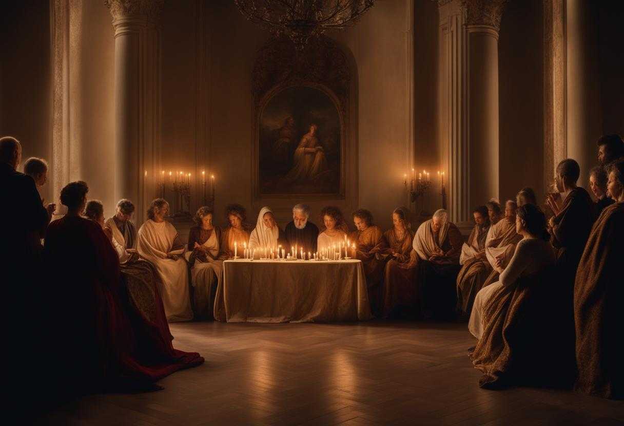 group-of-people-praying-soft-glow-of-candlelight-unity-peace-and-serenity-intimate-composition-