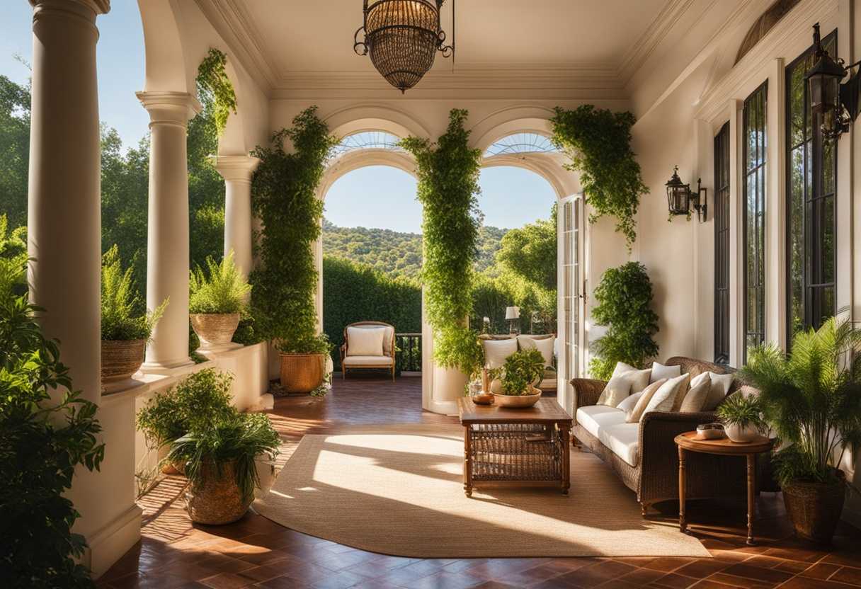 Bright-afternoon-light-engaged-real-estate-agents-and-clients-laughter-lush-greenery-welcoming-p_fhav