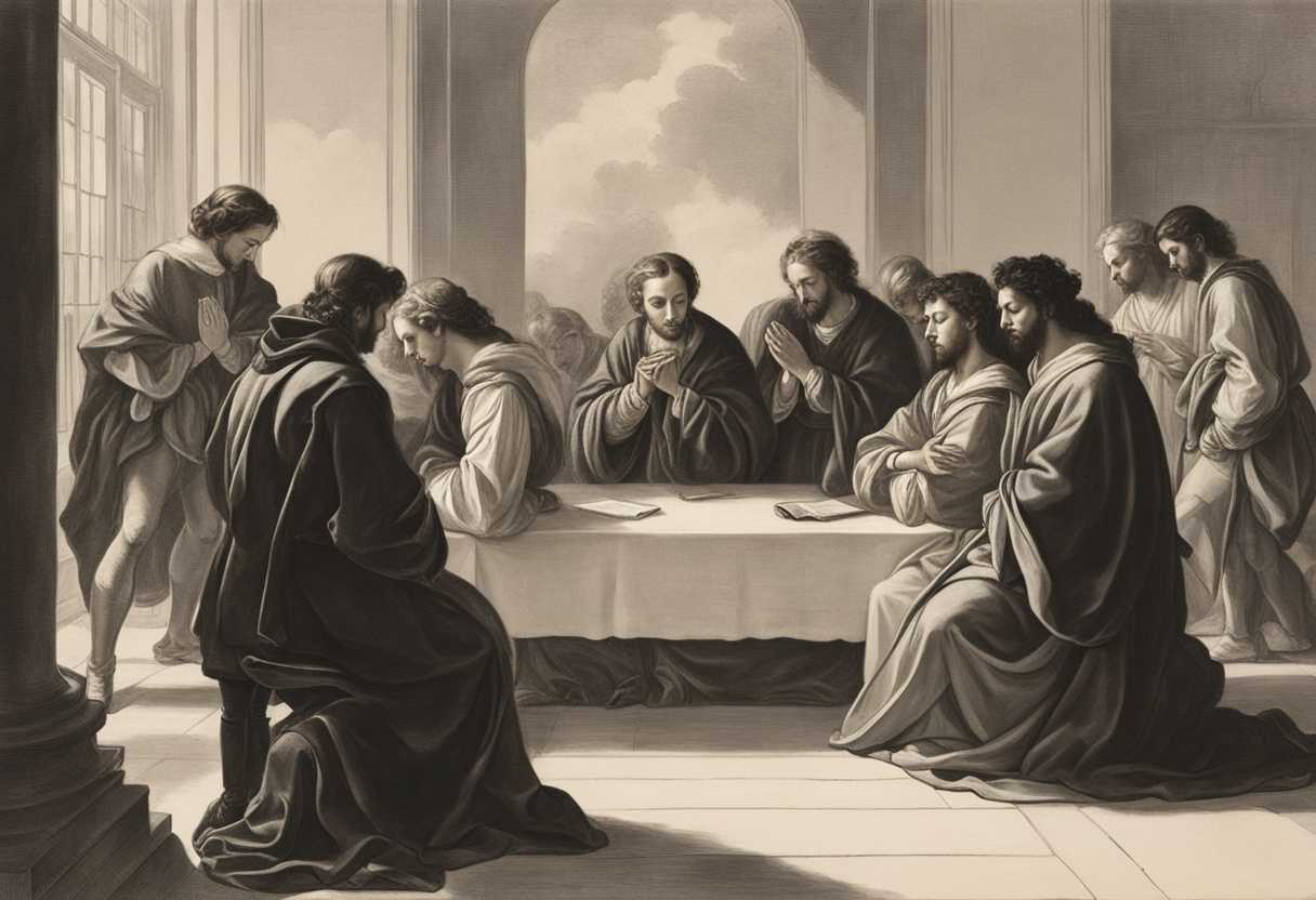 A-serene-group-prayer-in-a-softly-lit-office-hands-clasped-heads-bowed-in-unity_hgex