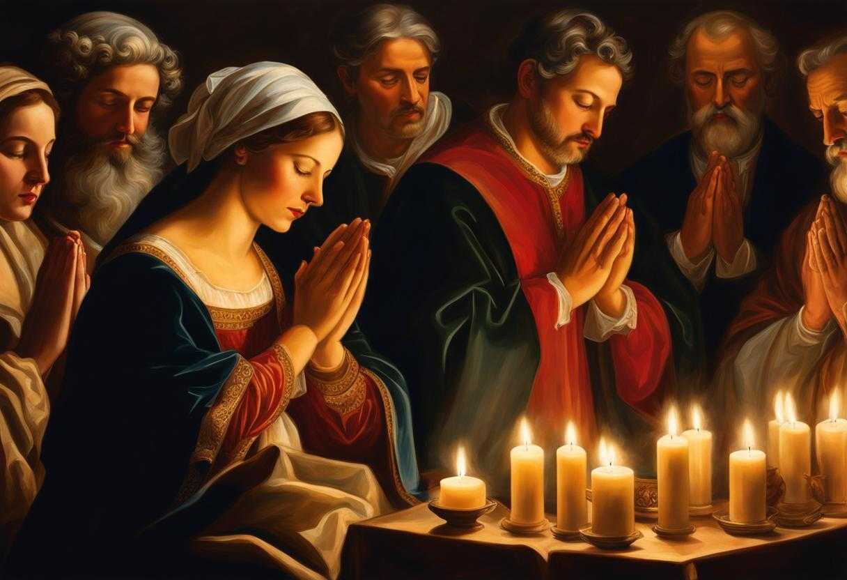 group-of-people-praying-together-warm-glow-of-candlelight-solemnity-and-unity-protection-and-stre