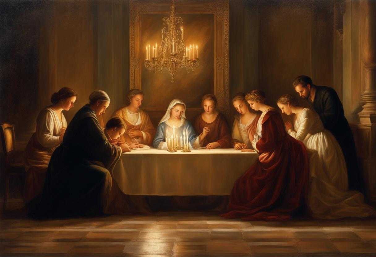 family-gathered-in-prayer-huddled-together-heads-bowed-solemn-prayer-clasped-hands-unity-and-st