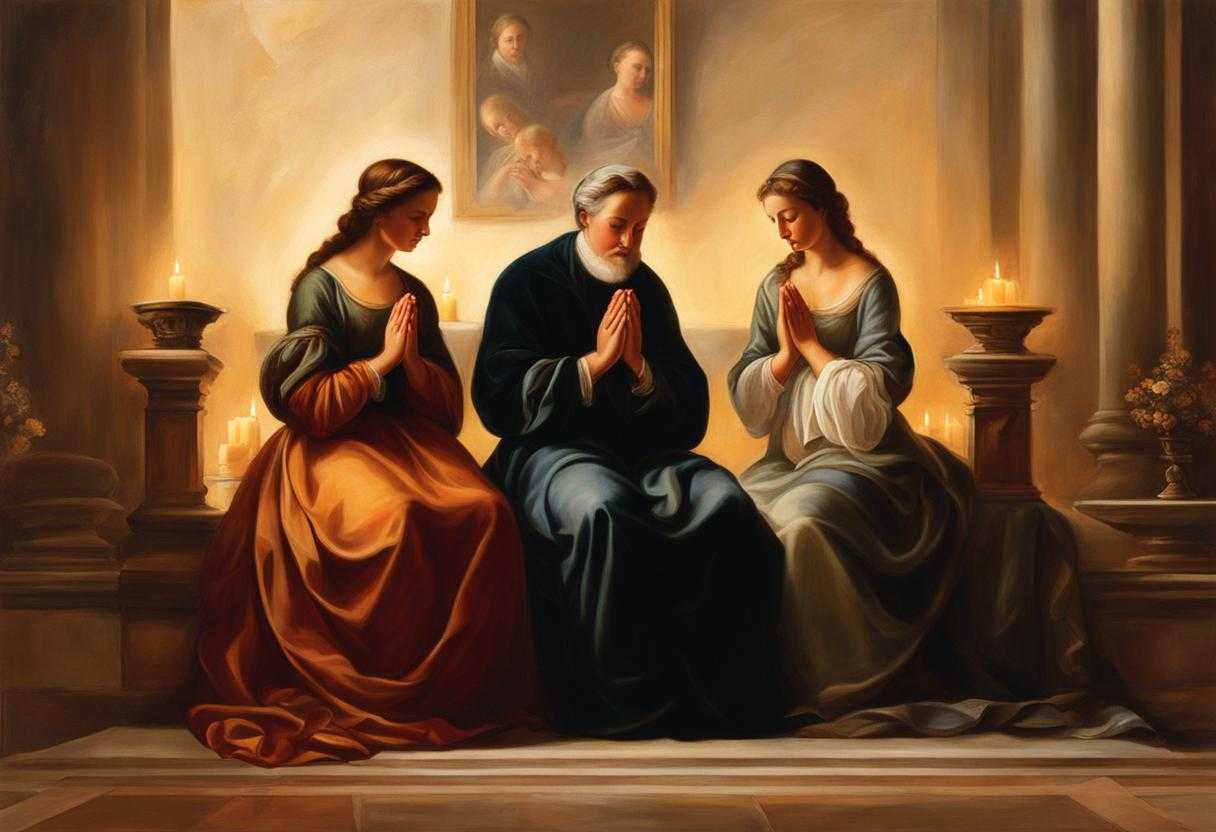family-praying-together-warm-cozy-living-room-soft-glow-of-candlelight-heads-bowed-in-reverence-