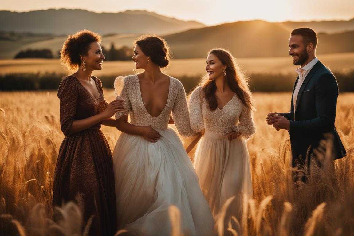 group-of-people-man-woman-sunlit-field-candid-moments-laughter-warmth-connection-natural-bea