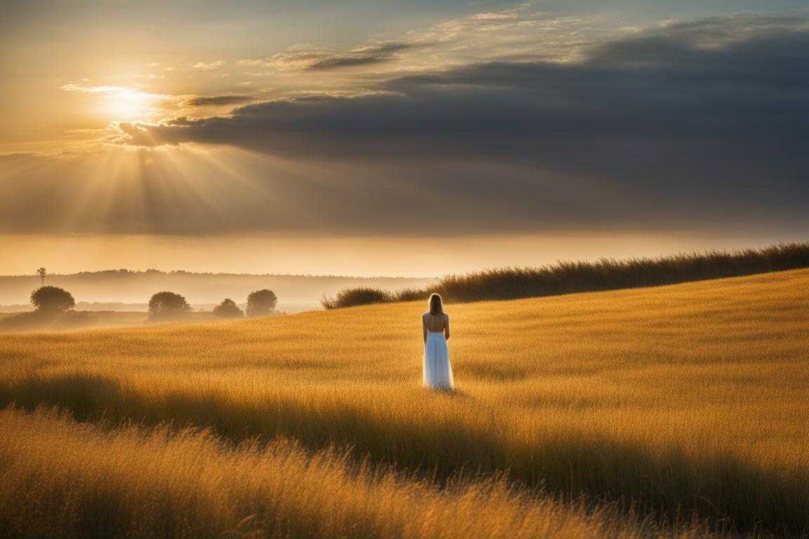person-or-people-standing-in-a-field-golden-sunlight-long-shadows-heads-bowed-in-prayer-gentle-b