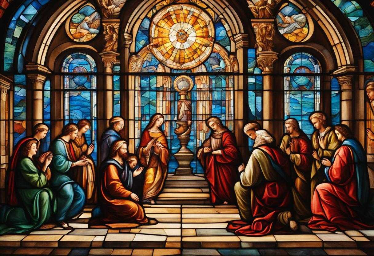 group-of-people-praying-serene-atmosphere-spiritual-connection-stained-glass-windows-unity-and-c_oppe