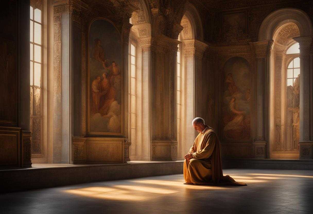 A-person-praying-a-religious-symbol-kneeling-in-prayer-hands-clasped-head-bowed-soft-light-war