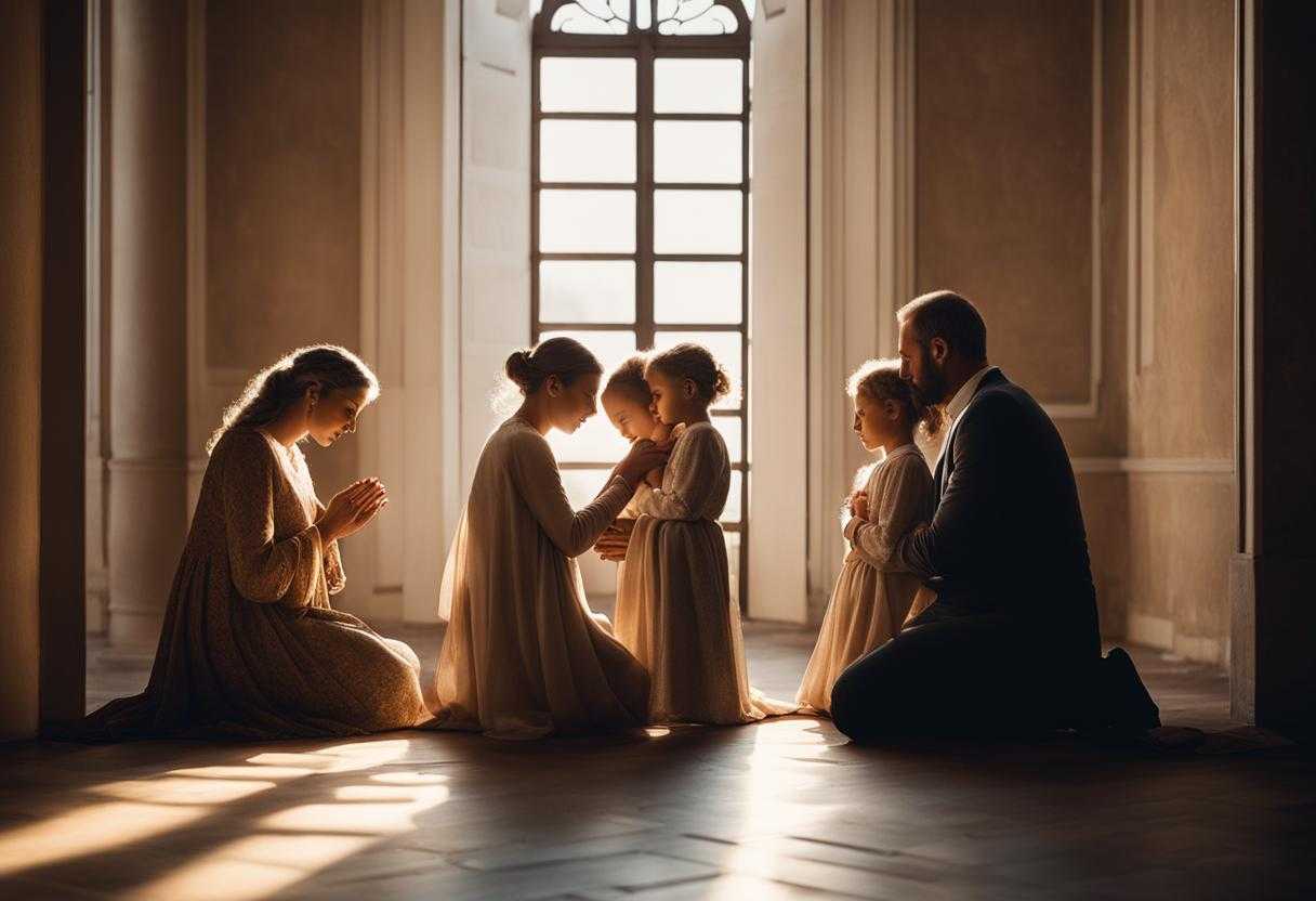 family-praying-together-gathered-in-a-circle-heads-bowed-in-prayer-soft-light-filtering-through-t