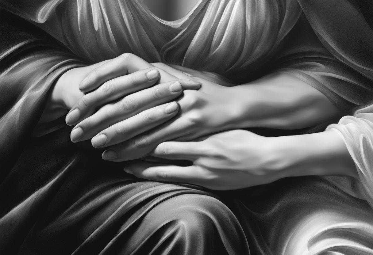 grieving-parents-poignant-moment-raw-emotions-clasped-hands-unity-strength-tragedy-black-and-