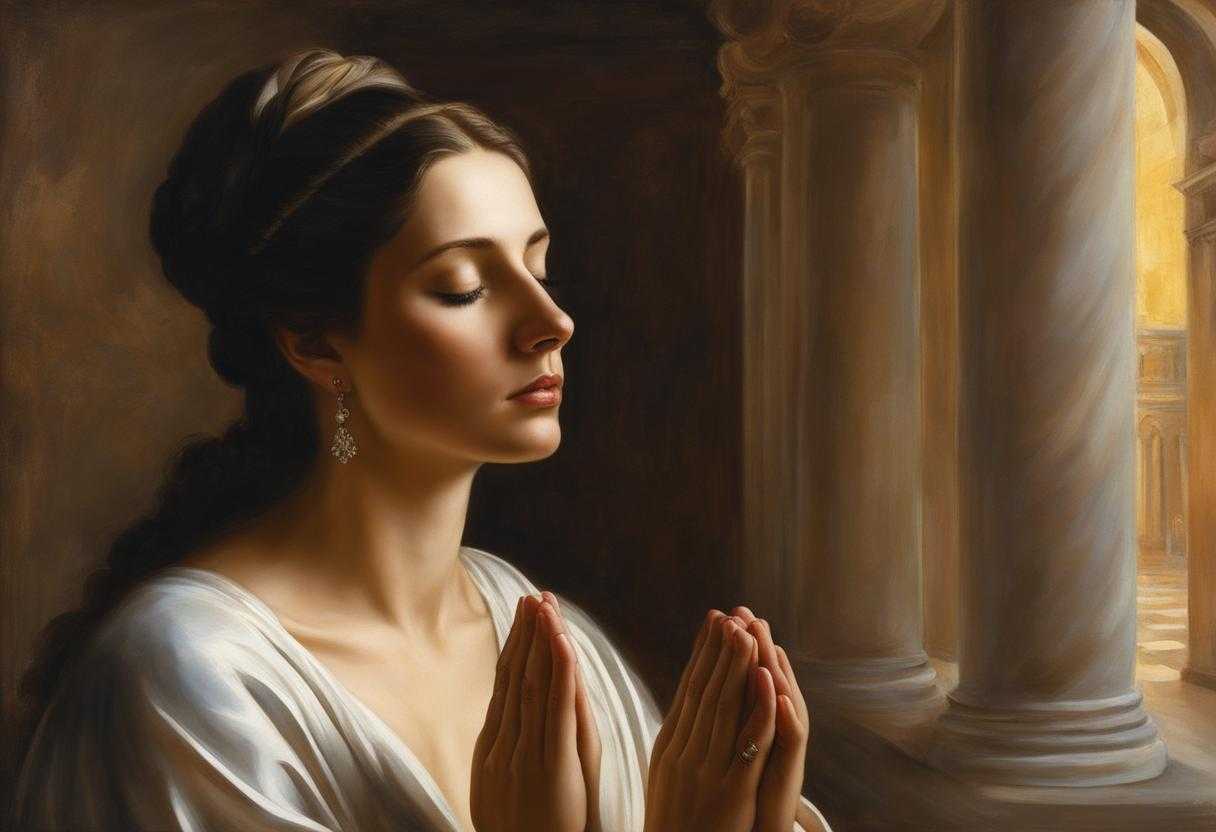 person-praying-deep-prayer-eyes-closed-hands-clasped-reverence-soft-light-serene-atmosphere-c_suna