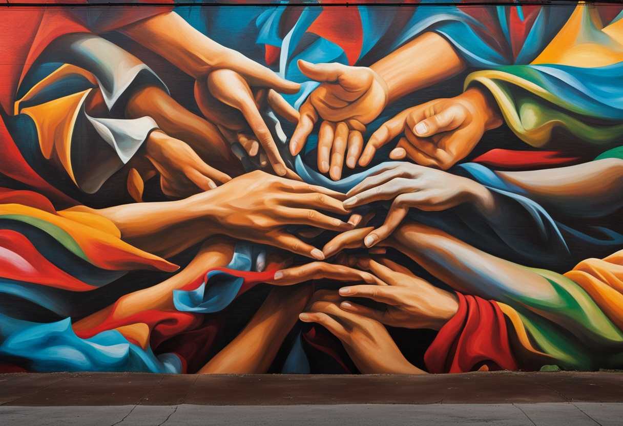 Vibrant-mural-depicting-unity-diverse-hands-breaking-through-walls-colorful-graffiti-powerful-mes_sdtp