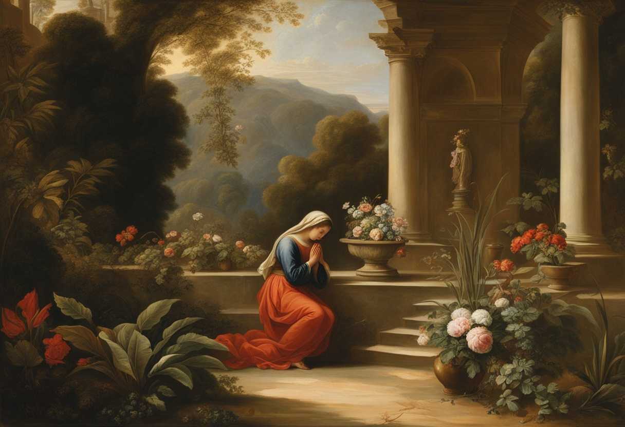 A-serene-garden-scene-hands-clasped-in-prayer-surrounded-by-flourishing-plants-gentle-sunlight-p_scdg