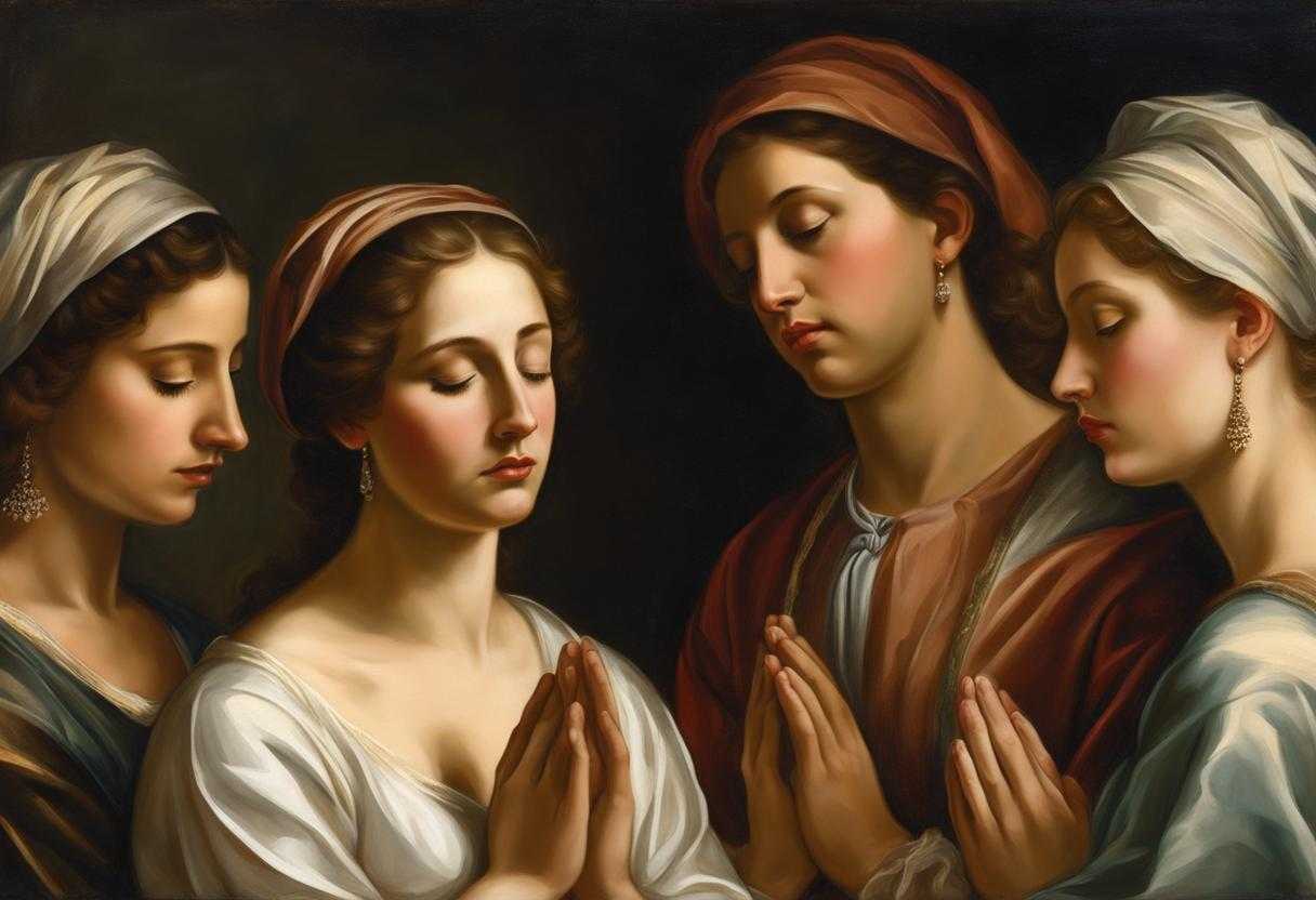 group-of-people-praying-solemn-prayer-heads-bowed-hands-clasped-together-soft-natural-light-pea