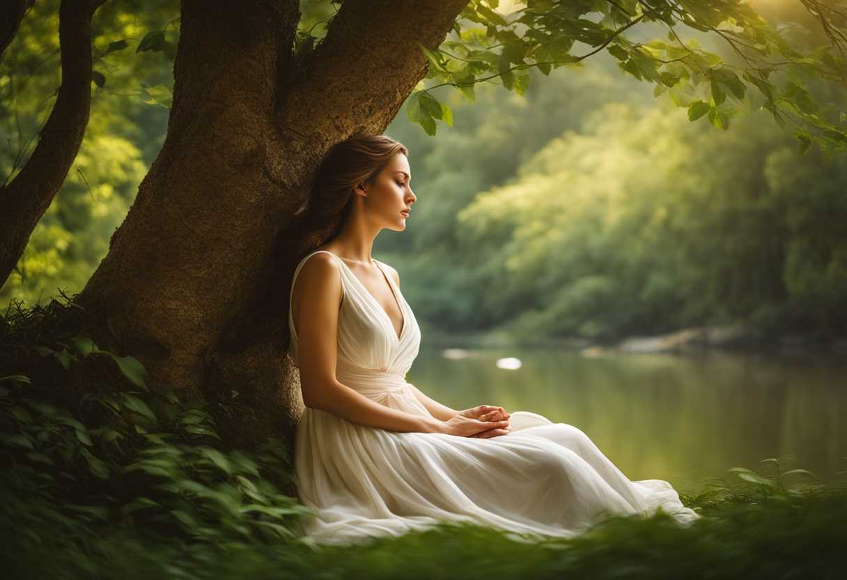 Serene-figure-meditating-in-nature-soft-light-gentle-breeze-vibrant-greenery-tranquil-atmosphere_ltgj