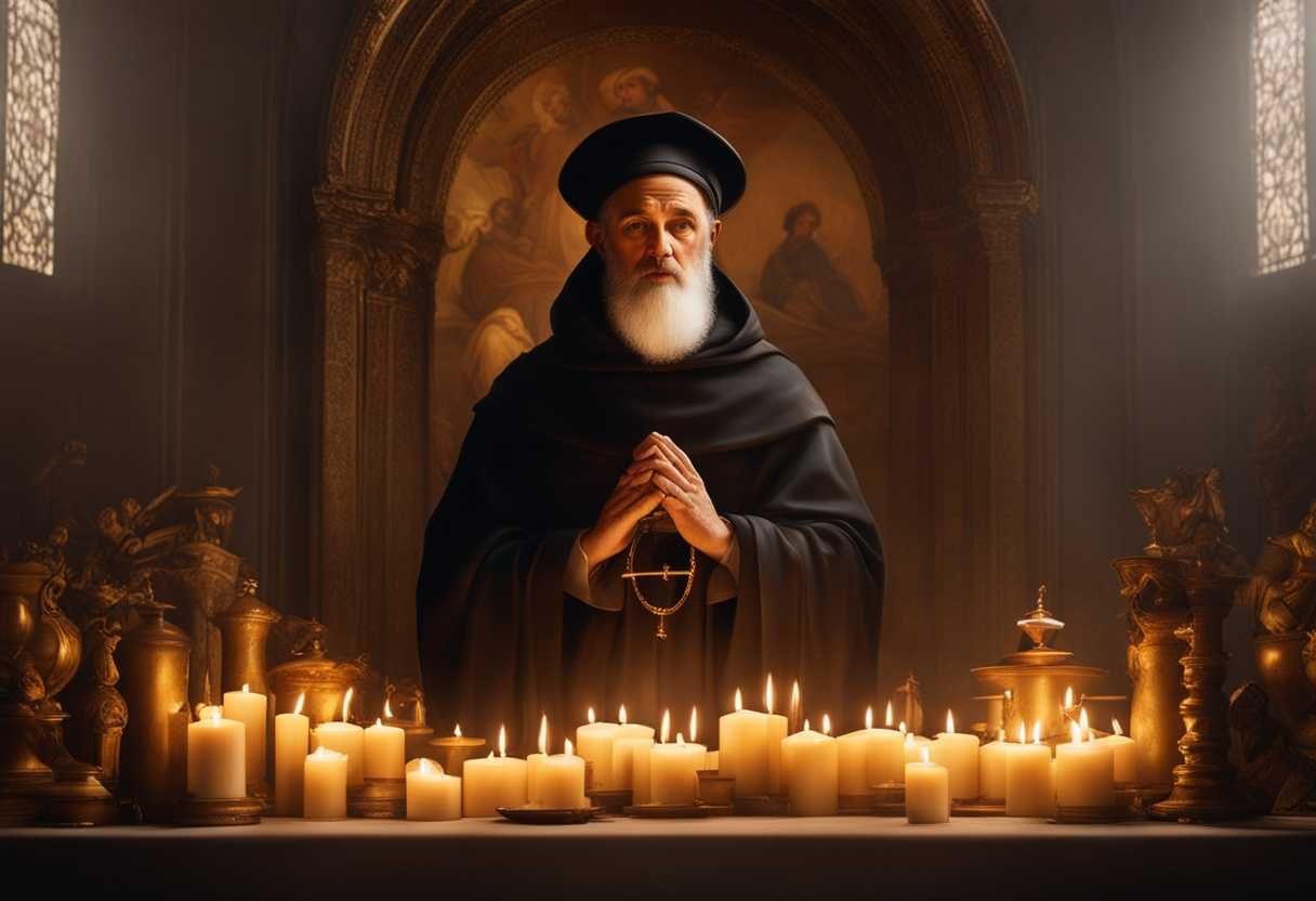 Saint-Anthony-surrounded-by-candles-serene-atmosphere-hopeful-expressions-soft-light-spiritual-c_obmb