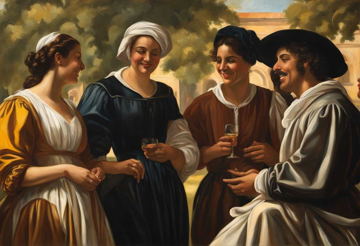 Warm-smiles-and-open-gestures-diverse-group-chatting-in-a-sunlit-park-inviting-atmosphere_sojb