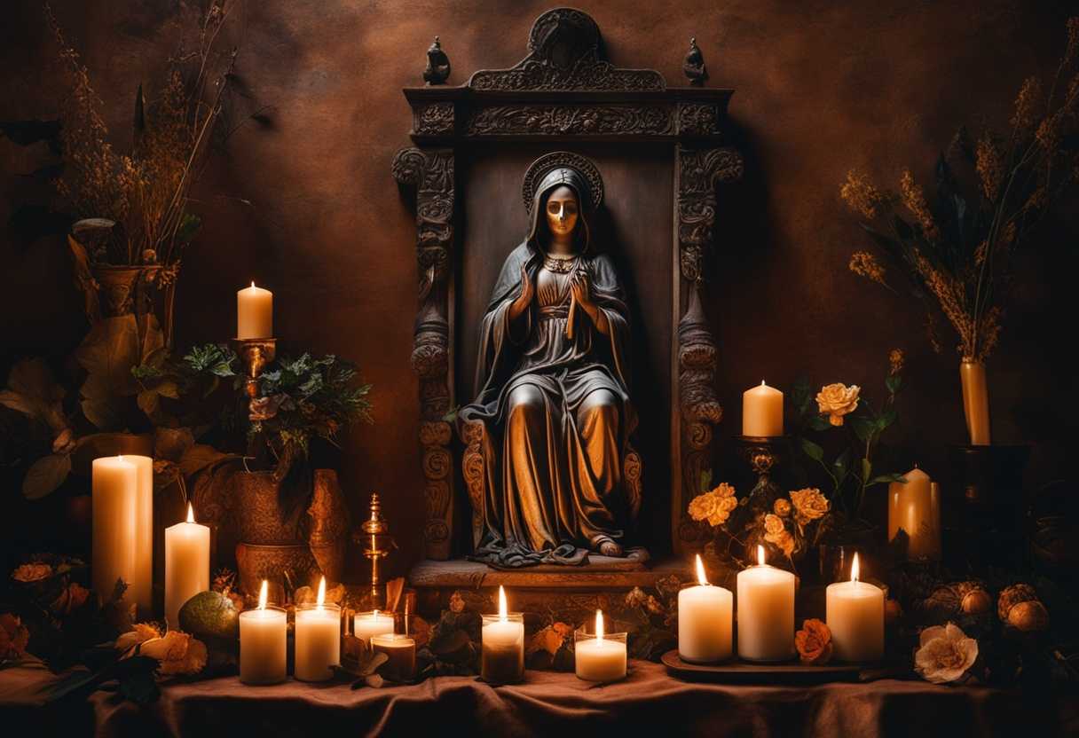 A-serene-altar-adorned-with-Santa-Muerte-candles-flickering-prayers-whispered-for-strength-and-res_thvx