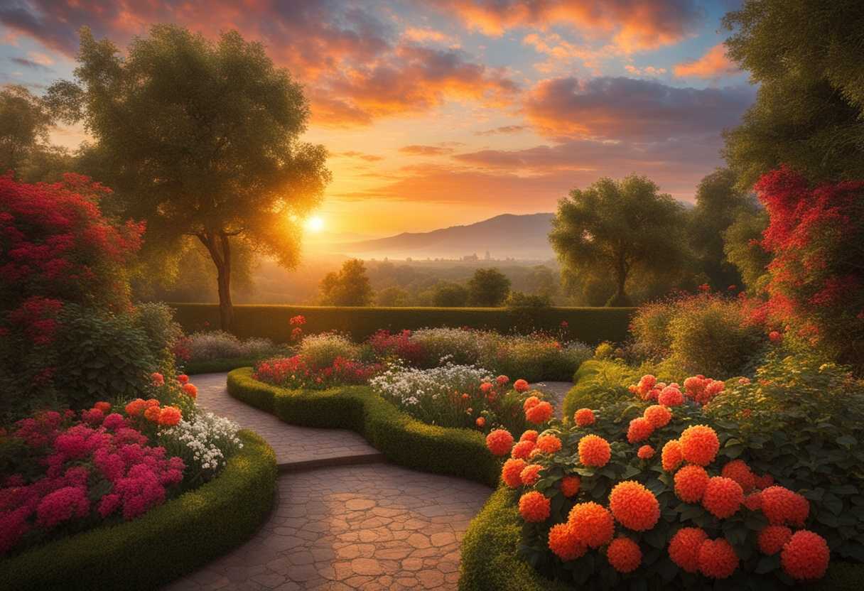 A-vibrant-sunrise-over-a-blossoming-garden-symbolizing-new-beginnings-and-joyful-transformations_gogu