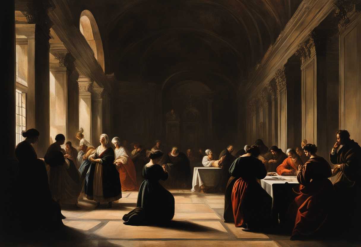 Silhouetted-figures-in-a-dimly-lit-room-hands-clasped-whispering-prayers-serene-atmosphere-soft-_jabt