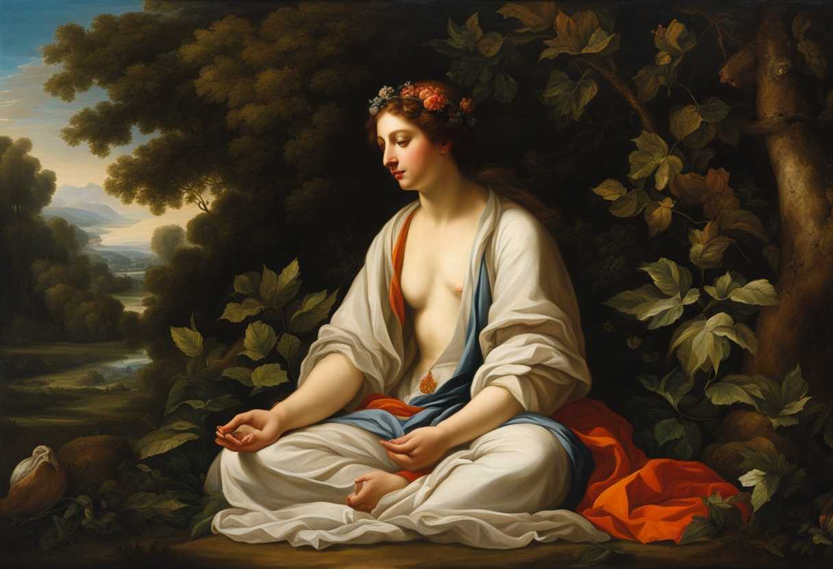 A-serene-figure-meditating-in-nature-surrounded-by-vibrant-greenery-embodying-authenticity-and-pea_xeqa