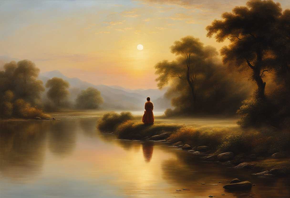 Serene-landscape-at-dawn-soft-light-illuminating-a-figure-in-prayer-nature-s-tranquility-renewal_irlp