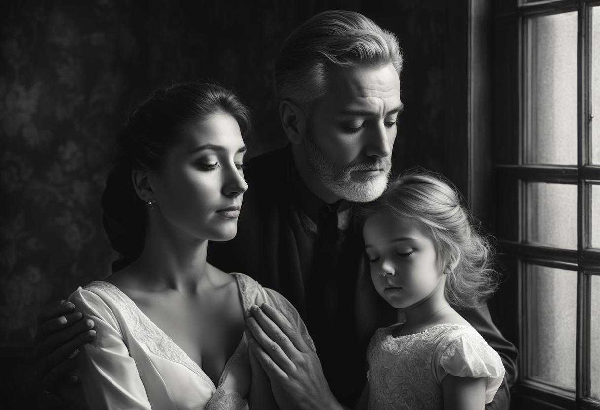 father-and-daughter-in-a-solemn-prayer-timeless-black-and-white-serene-atmosphere-soft-light-from