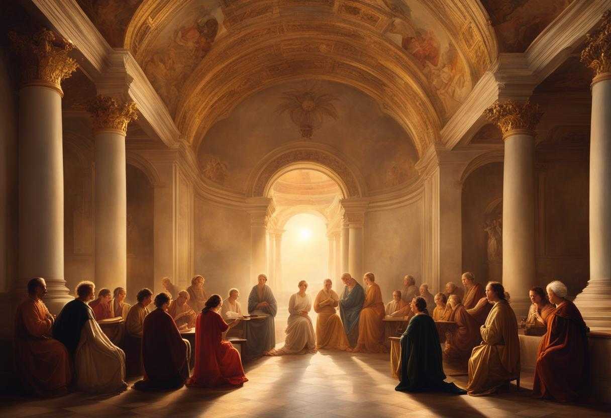 group-of-people-praying-soft-warm-light-setting-sun-peace-and-serenity-centered-composition-uni