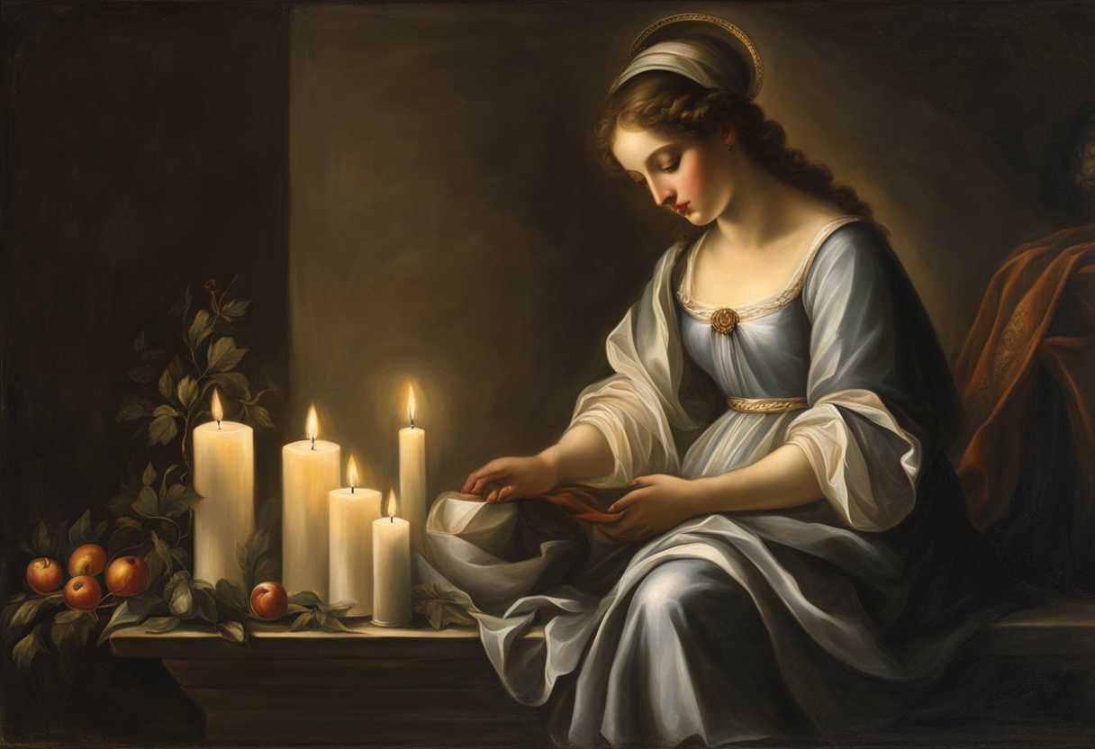 A-serene-figure-of-St-Lucy-surrounded-by-soft-candlelight-symbolizing-purity-and-devotion_sglw