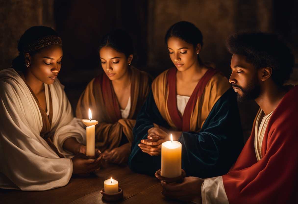 Diverse-group-holds-candlelit-prayer-circle-embodying-unity-hope-and-resilience-in-shared-faith_mjfk