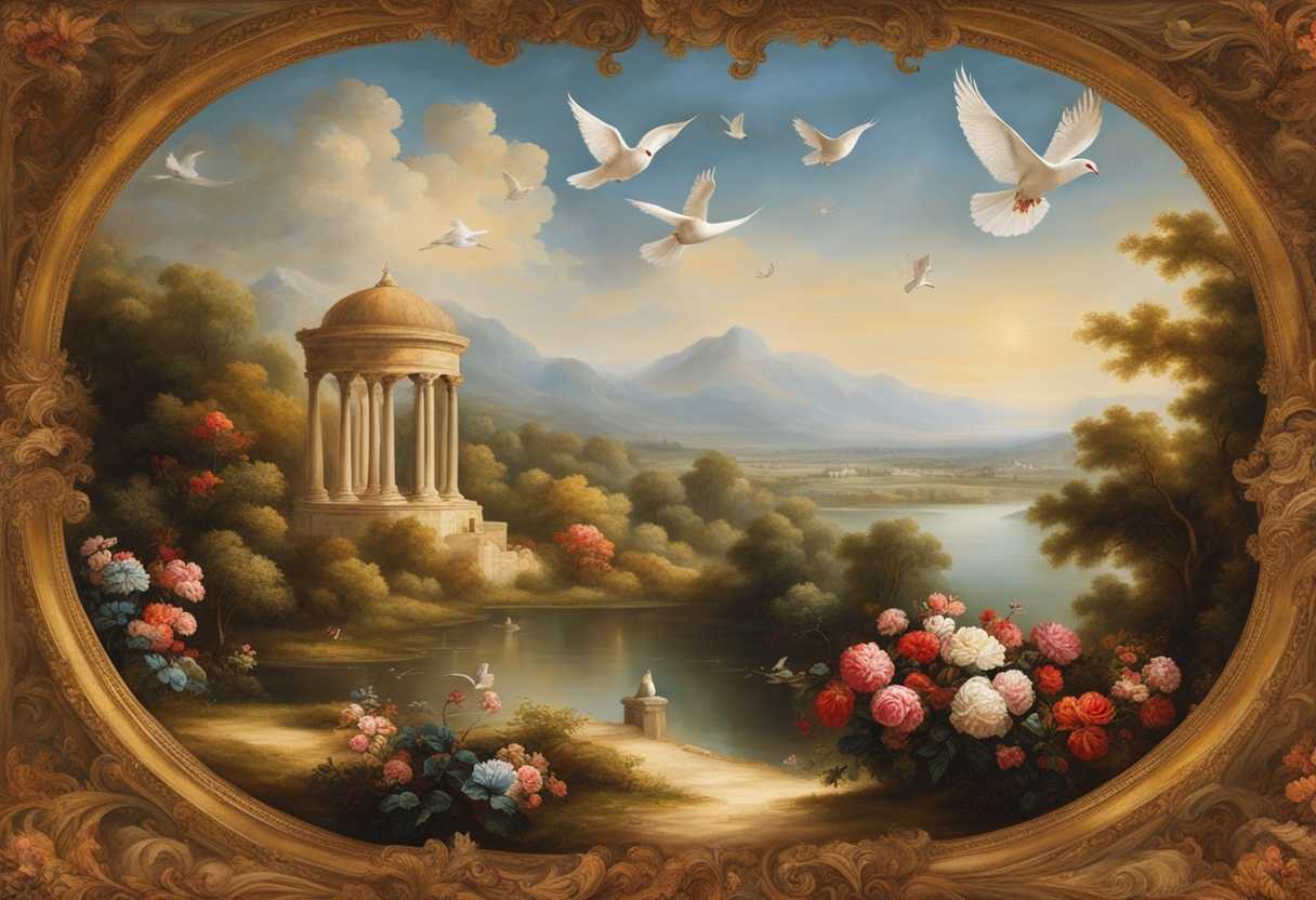 Serene-landscape-with-doves-soaring-vibrant-flowers-blooming-symbolizing-freedom-and-peace-tranqu_ywdw