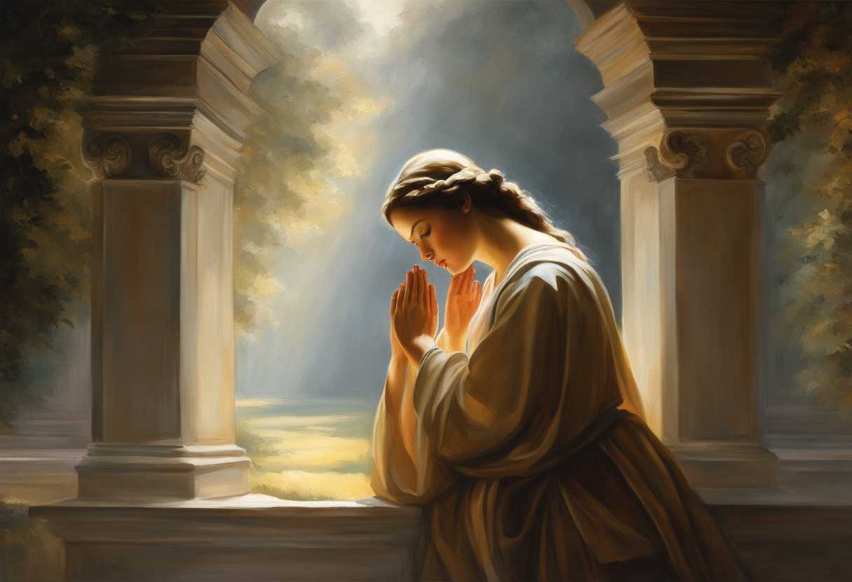 A-serene-figure-in-prayer-surrounded-by-soft-light-nature-s-beauty-peaceful-and-reflective-atmosp_lqer
