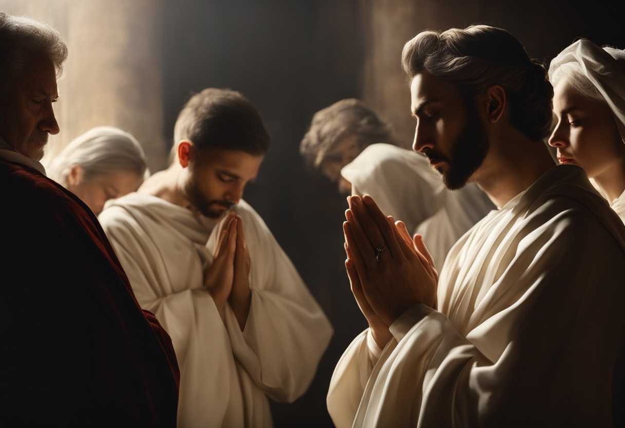 People-in-prayer-heads-bowed-hands-clasped-united-in-faith-bathed-in-soft-light_tart