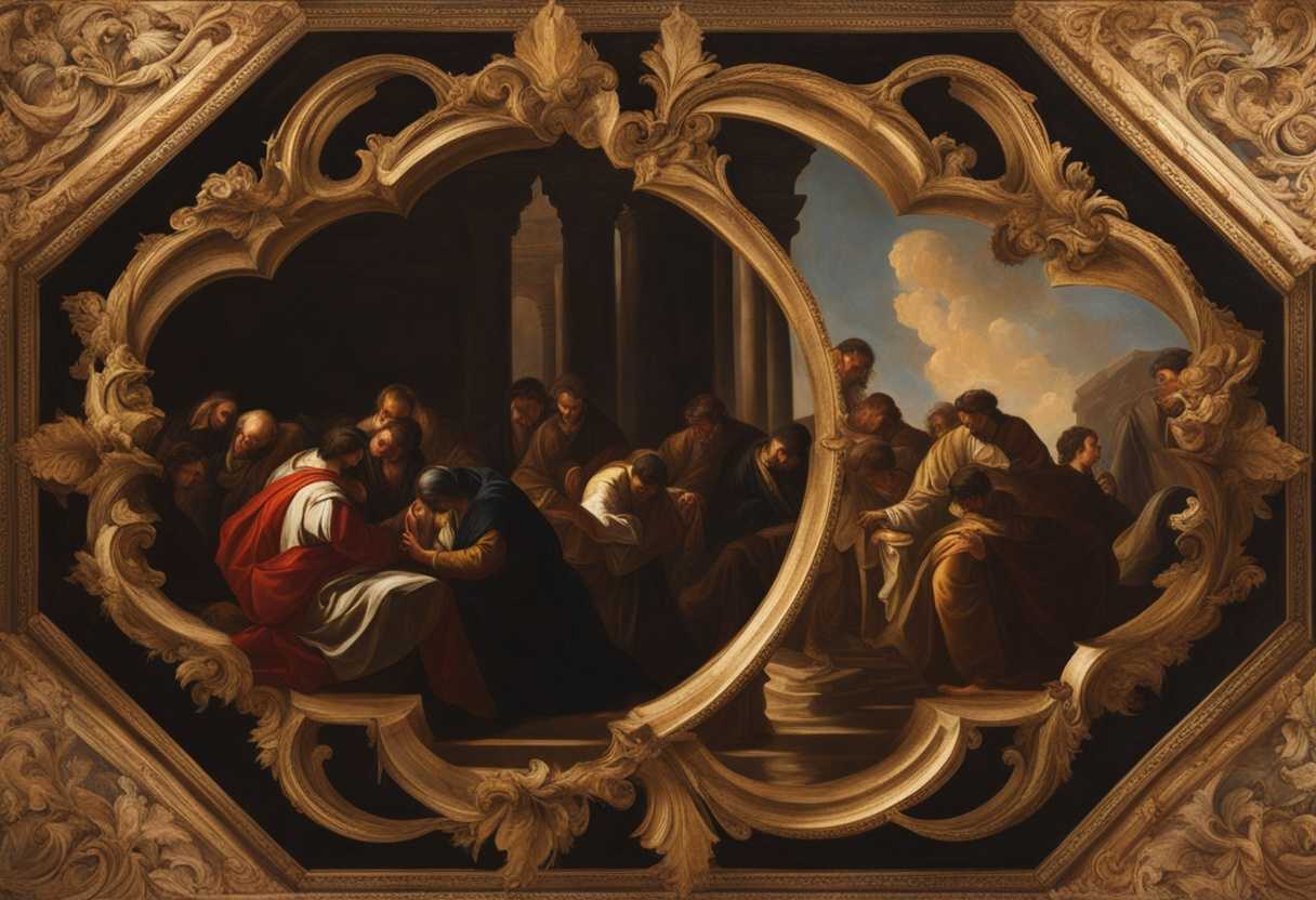 People-in-a-circle-heads-bowed-in-prayer-bathed-in-warm-light-embodying-faith-and-unity_klqz