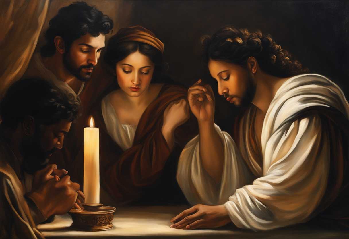 A-diverse-group-of-individuals-pray-together-bathed-in-soft-light-seeking-solace-and-unity_pica