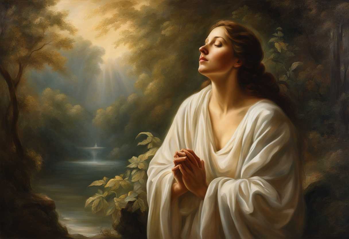 Serene-figure-in-prayer-soft-light-illuminating-surrounded-by-nature-peaceful-hopeful-atmosphere_htqj