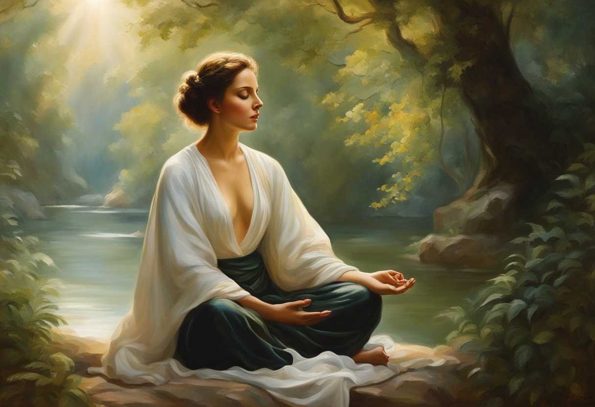 Serene-figure-meditating-in-nature-open-palms-soft-sunlight-tranquil-atmosphere-lush-greenery-p_edek