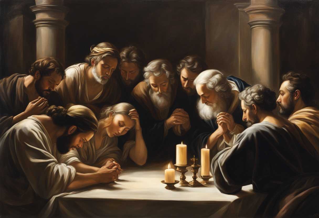 People-in-a-circle-heads-bowed-in-prayer-bathed-in-soft-light-united-in-devotion_jqia