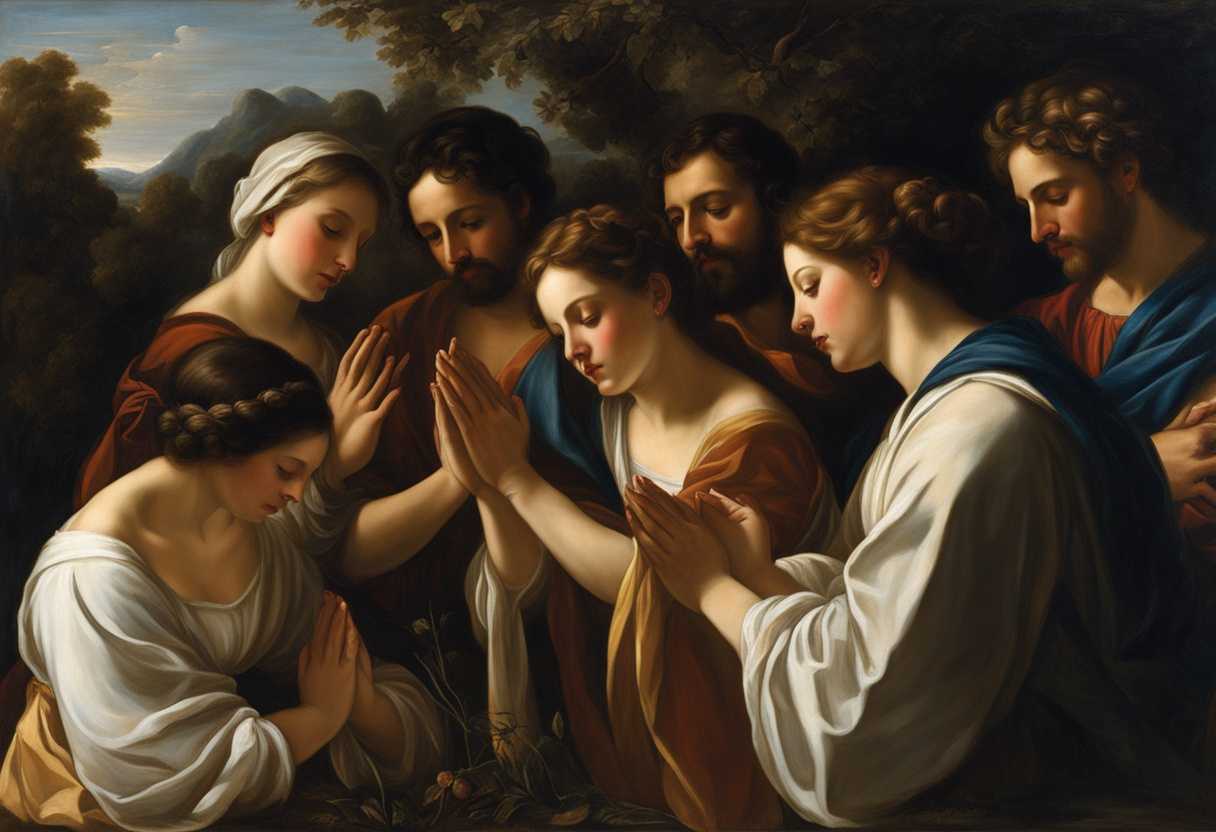 A-serene-gathering-in-nature-individuals-praying-with-clasped-hands-embodying-hope-and-resilience_gllu