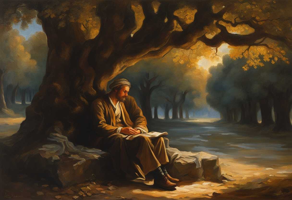 A-weary-traveler-finds-solace-under-a-gnarled-tree-surrounded-by-soft-glowing-light_ddys
