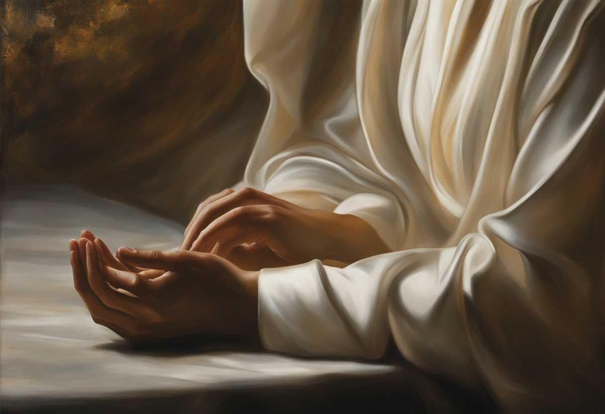 A-serene-setting-with-hands-clasped-in-prayer-soft-light-filtering-through-peaceful-ambiance_that