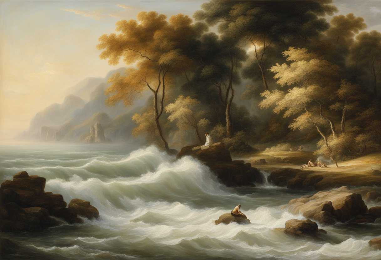 Serene-landscape-with-gentle-waves-soft-sunlight-and-a-meditative-figure-in-tranquility_zufp