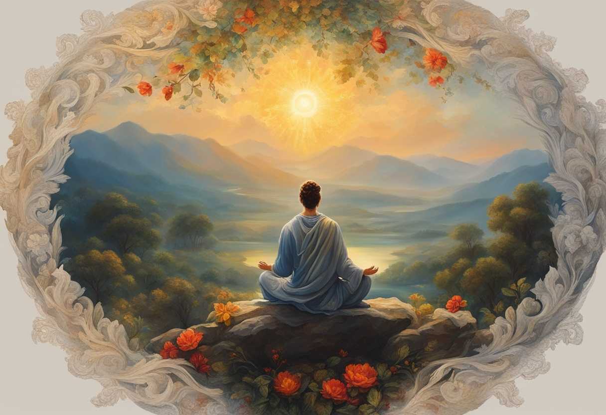 A-serene-figure-meditating-in-nature-surrounded-by-glowing-energy-vibrant-flora-peaceful-atmosphe_xawu