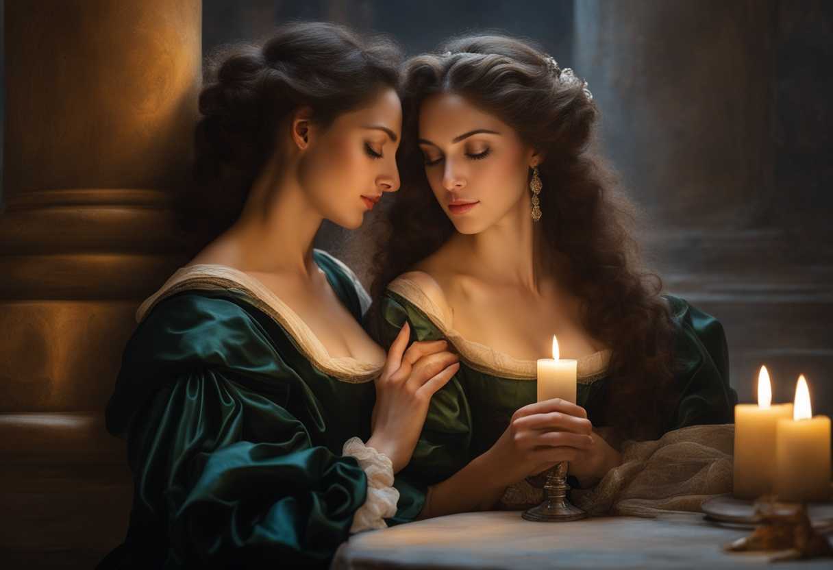 Peaceful-evening-scene-soft-candlelight-serene-atmosphere-couple-holding-hands-gentle-whispers-_mdzn