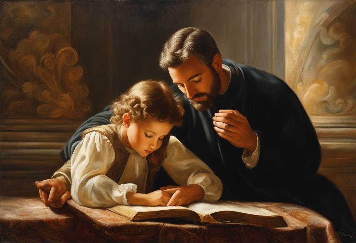 father-and-children-in-prayer-soft-natural-light-serene-moment-gentle-smile-closed-eyes-peace-a