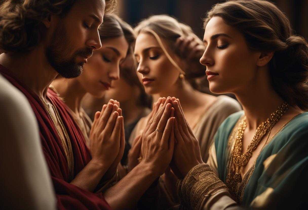 group-of-people-praying-deep-connection-heads-bowed-in-prayer-hands-clasped-together-soft-light-
