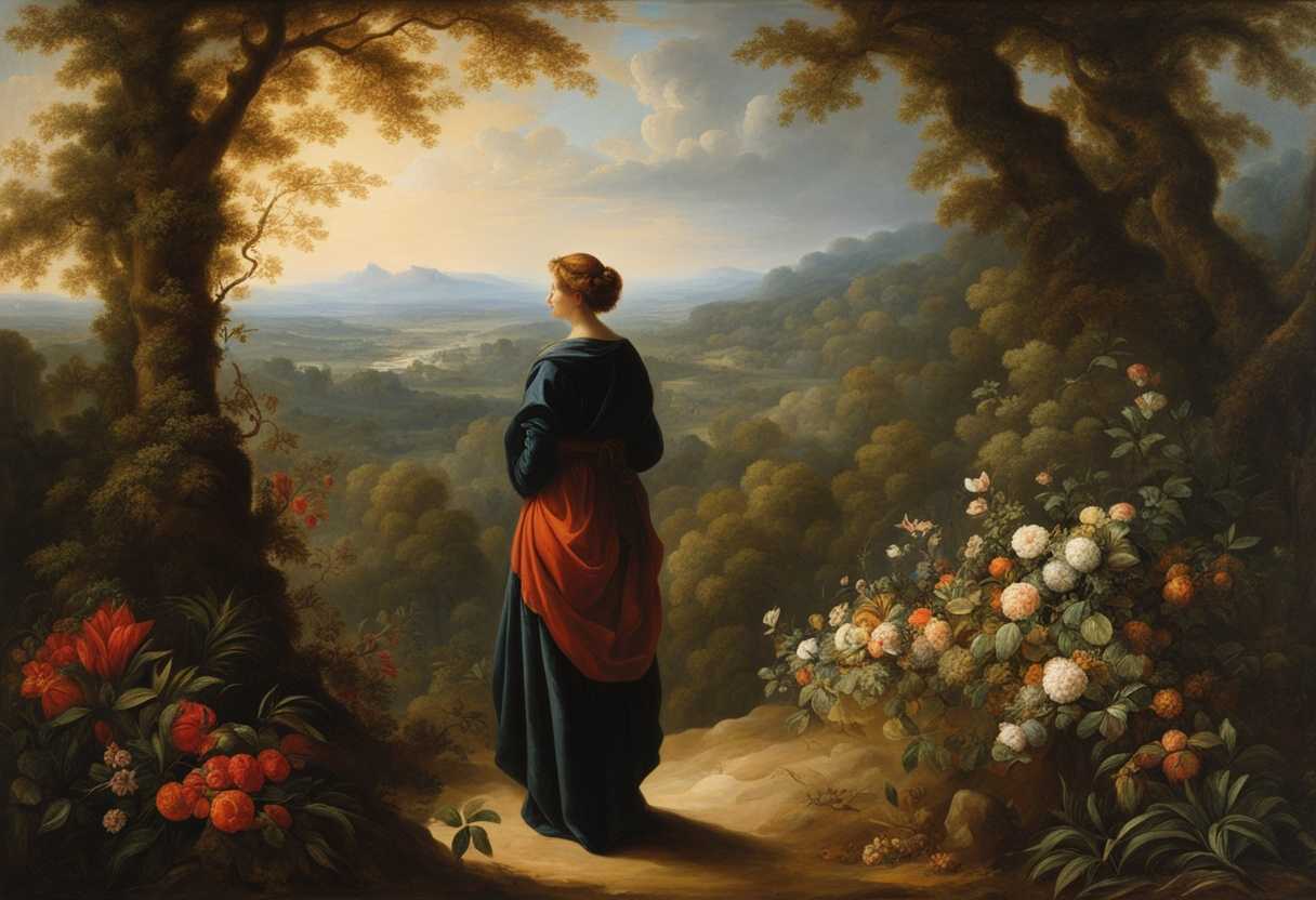 A-solitary-figure-gazes-at-a-hopeful-horizon-surrounded-by-vibrant-healing-nature_iyom