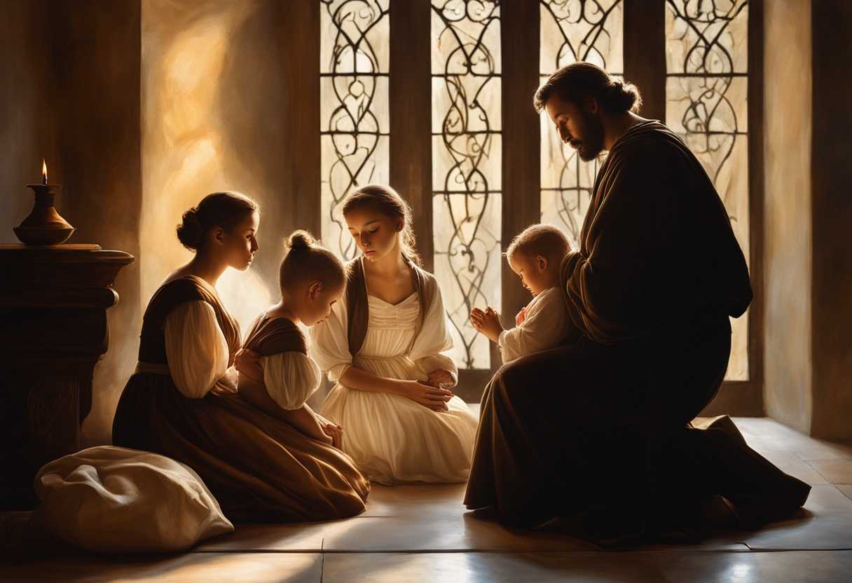 A-family-in-prayer-united-in-hope-warmth-and-serene-reflection-bathed-in-soft-light_xtvd