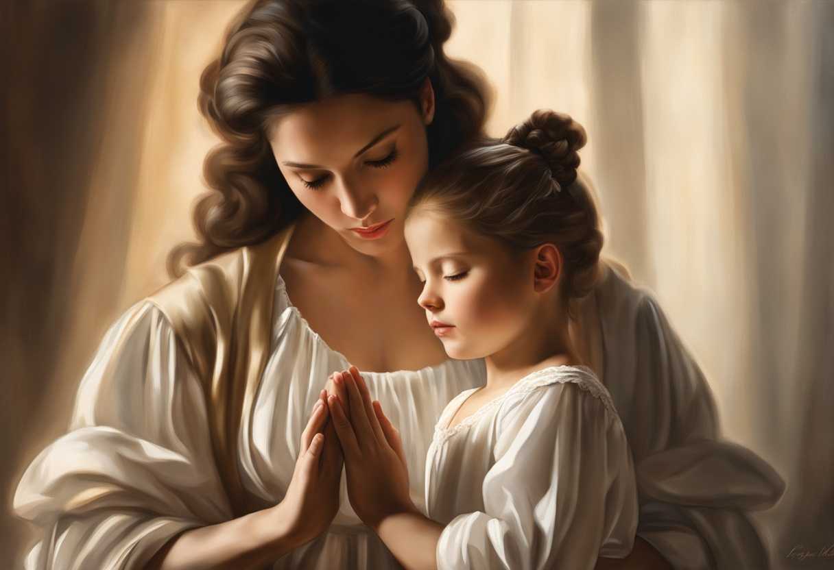 A-mother-and-daughter-pray-together-hands-clasped-in-soft-morning-light-radiating-love_pskt