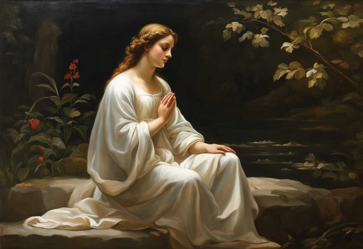 A-serene-figure-in-prayer-bathed-in-soft-light-surrounded-by-nature's-tranquil-beauty_ebyg
