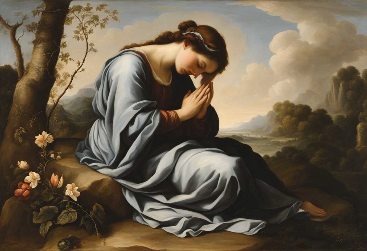 A-serene-figure-prays-in-nature-hands-clasped-eyes-closed-seeking-peace-and-healing_etbz